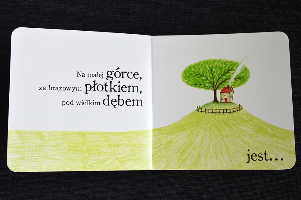 Książki dla dzieci w wieku 0 - 2 lat „Przed moim domem” Marianne Dubuc, Wydawnictwo Dwie Siostry